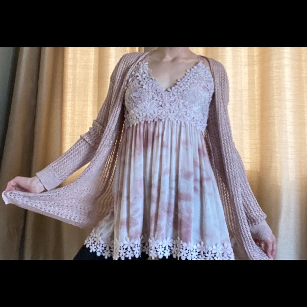 Pink Cardigan